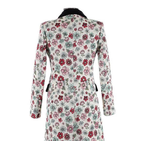 Smythe Ivory Floral Coat - Size L - Picture 2 of 2